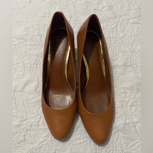 Ralph Lauren Camel colored pumps